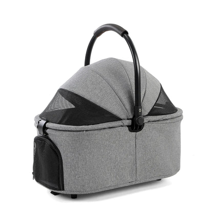 3-in-1 Haustierwagen mit herausnehmbarer Tragetasche – zusammenklappbarer Hundewagen für kleine und mittelgroße Hunde und Katzen, wasserdicht, geländegängig, mit Sonnenschutz
