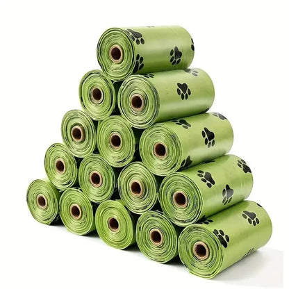 30-600 Pcs Dog Poop Bags for dog Large Cat Waste Bags Doggie Outdoor Home Clean Refill Garbage Bag Pet Supplies 15 Bags/ Roll